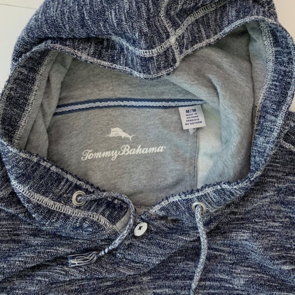 Tommy Bahama Heathered Knit Hooded Sweater - Picture 3 of 9